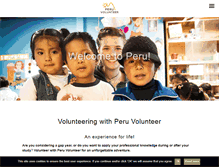 Tablet Screenshot of peru-volunteer.com